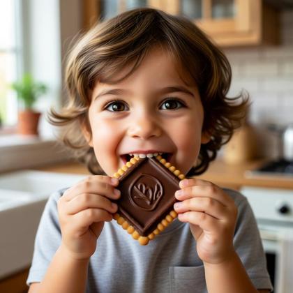 Imagem de Choco Biscuit Bauducco Pote 360g com 20 Pacotes de Chocolate Ao Leite 360g