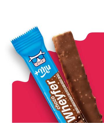 Imagem de Choco Wheyfer Chocolate com Avelã CX/12 Unidades Mais Mu