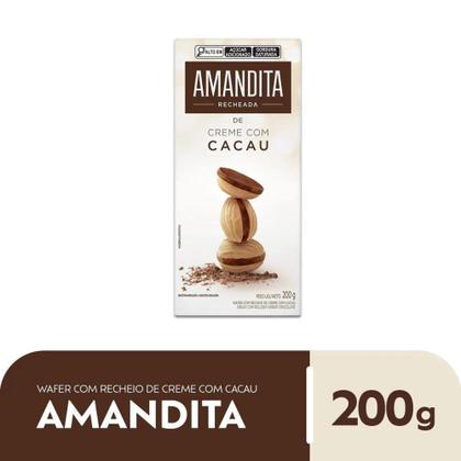 Imagem de Chocolate Amandita Wafer com Creme de Cacau Lacta 200g
