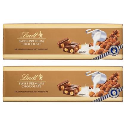 Imagem de Chocolate Ao Leite Com Avelã Lindt Premium 2 Barras 300G