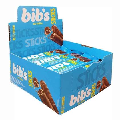 Imagem de Chocolate Bibs Sticks Ao Leite Caixa C/16un De 32g - Stiks