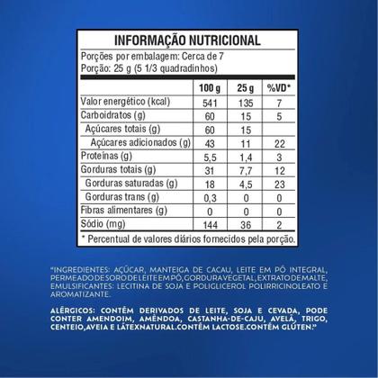 Imagem de Chocolate Branco Laka Lacta Barra 80g