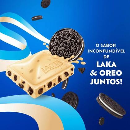 Imagem de Chocolate Branco Laka Oreo Lacta Barra 80g