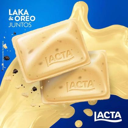 Imagem de Chocolate Branco Laka Oreo Lacta Barra 80g