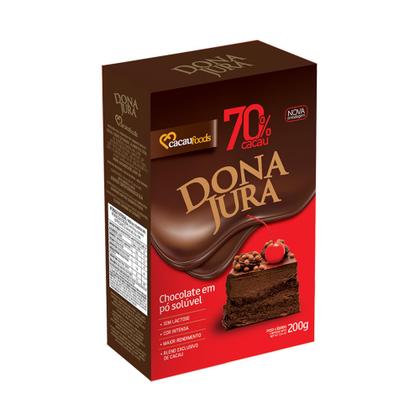 Imagem de Chocolate Em Po Soluvel 70% Cacau 200G Dona Jura