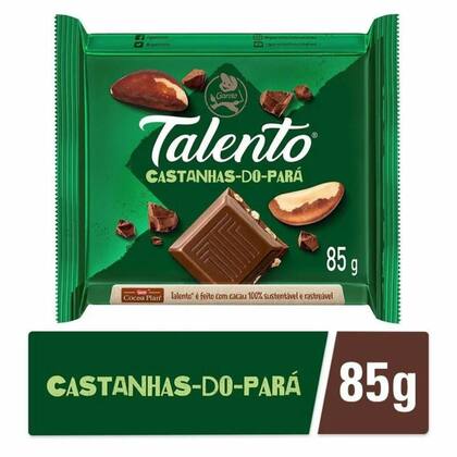 Imagem de Chocolate Garoto Talento Castanha do Pará 85g