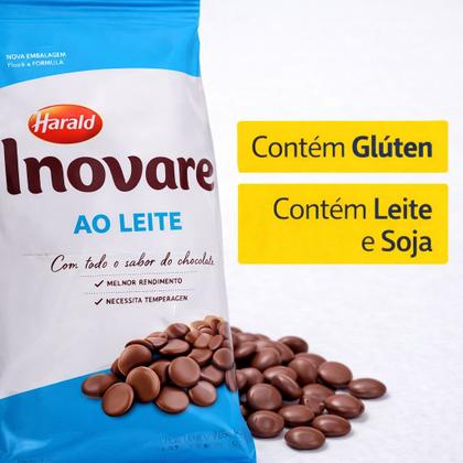 Imagem de CHOCOLATE HARALD INOVARE 2,05kg GOTAS AO LEITE RECHEIO E COBERTURA