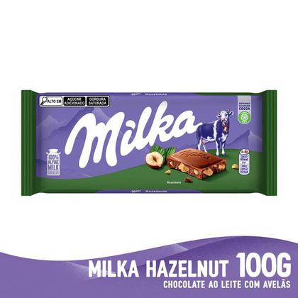 Imagem de Chocolate Haselnusse Broken Hazelnut MILKA 100g