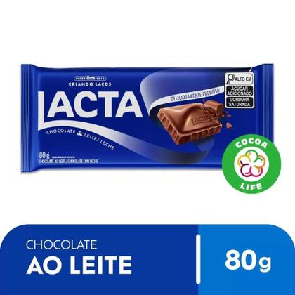 Imagem de Chocolate Lacta Ao Leite Lacta Barra 80G