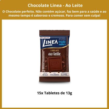 Imagem de Chocolate Linea Diet Zero Açúcar Ao Leite 15 Barras 13g