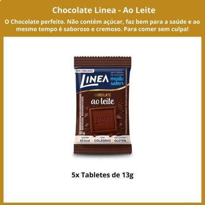 Imagem de Chocolate Linea Diet Zero Açúcar Ao Leite 5 Barras 13g