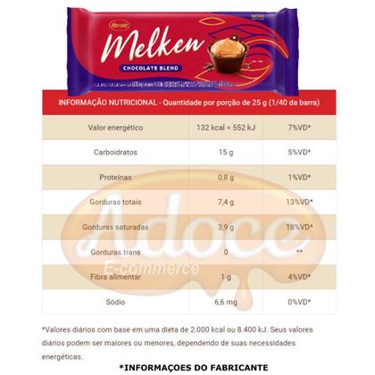 Imagem de Chocolate melken barra 1,01kg harald