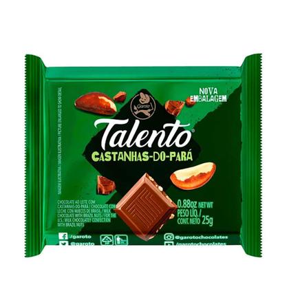 Imagem de Chocolate Mini Talento Castanha do Pará  C/15un 25g - Garoto