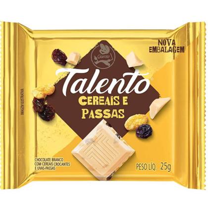 Imagem de Chocolate Mini Talento de Cereais e Passas 25g C/15u Garoto