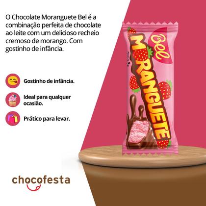 Imagem de Chocolate Moranguete Bel  Caixa com 12 Unidades (108g)