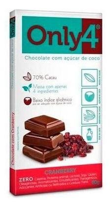 Imagem de Chocolate Only4 Nibs Açucar de Coco 80g 70% Cacau