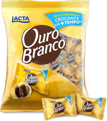 Imagem de CHOCOLATE OURO BRANCO pct 1KG lacta