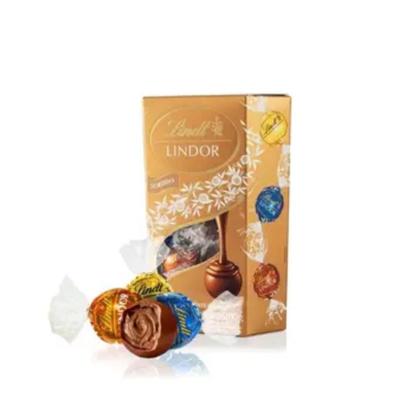 Imagem de Chocolate Suíço Lindt Lindor Sortidos 200g  Caixa Premium 16 Un, Presente Perfeito