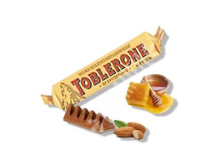 Imagem de Chocolate Toblerone Nougat de Mel e Amêndoas 35g -3unid