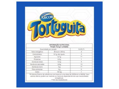 Imagem de Chocolate Tortuguita Creme de Baunilha C/ 24un 372g