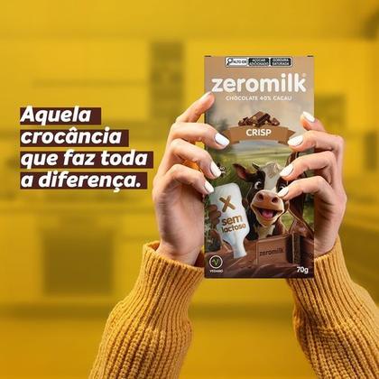 Imagem de Chocolate Vegano Zeromilk Crisp 70g Tudo Zero Leite