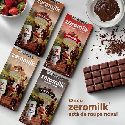 Imagem de Chocolate Vegano Zeromilk Crisp 70g Tudo Zero Leite