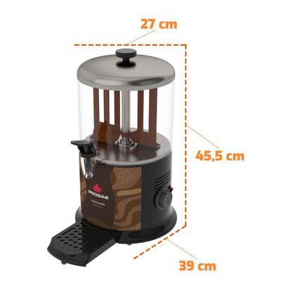 Imagem de Chocolateira Profissional 6l Chocopró 1150w Chocolate Quente Prchoco-06 l Preta 220v - Progás