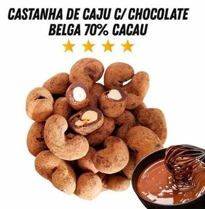 Imagem de Choconuts P&P Castanha Caju com Chocolate 70% 100g Drageado