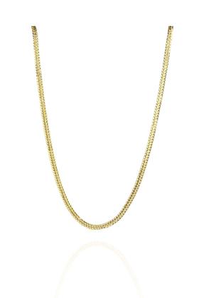 Imagem de Choker Com Corrente Trabalhada Banhado Em Ouro 18k