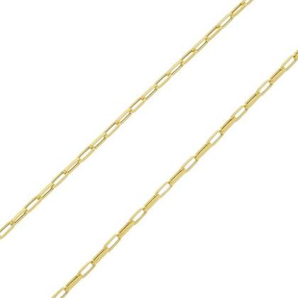 Imagem de Choker Gargantilha Feminina 40cm Oca Ouro 18k 750