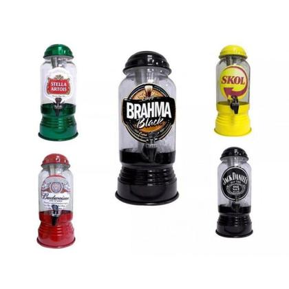 Chopeira Torre Cervejeira De Vidro 3,5 Litros C/ Filtro Skol Refil Para Gelo - Alumibon Imagem de Chopeira Torre Cervejeira De Vidro 3,5 Litros C/ Filtro Skol Refil Para Gelo - Alumibon