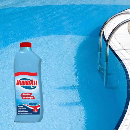 Imagem de Choque Hcl 1L Para Tratamento De Piscinas Hidroall