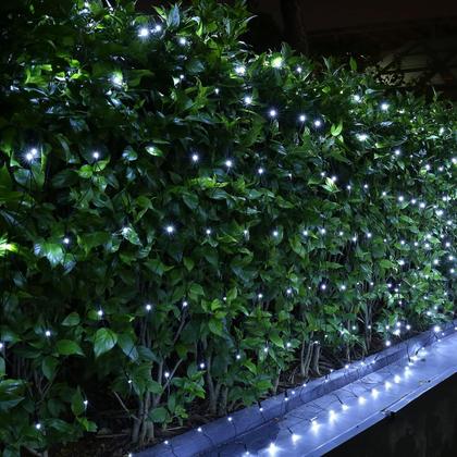 Imagem de Christmas Net Lights Joomer 360 LED 12 pés x 5 pés, pacote com 2 unidades brancas