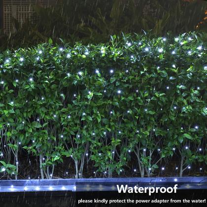 Imagem de Christmas Net Lights Joomer 360 LED 12 pés x 5 pés, pacote com 2 unidades brancas