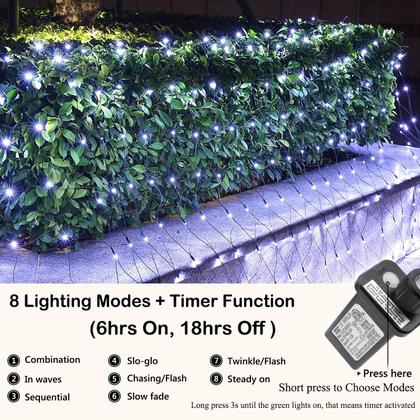 Imagem de Christmas Net Lights Joomer 3,7 m x 1,5 m 360 LED à prova d'água 120V