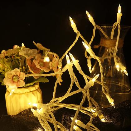 Imagem de Christmas String Lights MULTI-SPARKING, pacote com 2 unidades, 100 LED, branco quente, 10,7 m