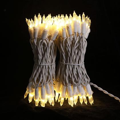 Imagem de Christmas String Lights MULTI-SPARKING, pacote com 2 unidades, 100 LED, branco quente, 10,7 m