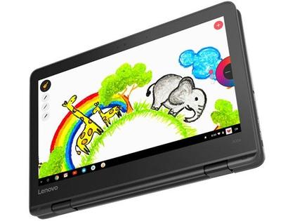 Chromebook 2 em 1 Lenovo 300E Intel Celeron - 4GB 32GB eMMC Touch