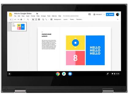 Chromebook 2 em 1 Lenovo 300E Intel Celeron - 4GB 32GB eMMC Touch