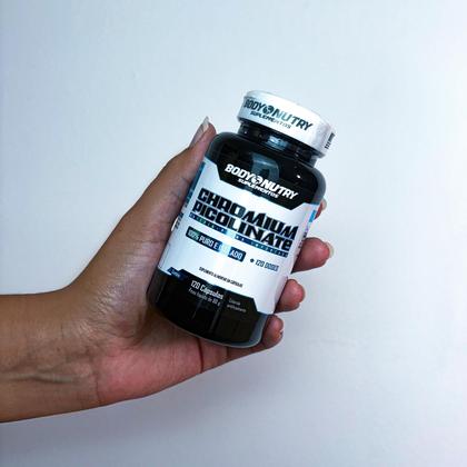 Imagem de Chromium Picolinate Picolinato de Cromo Puro Pote 120 Capsulas Suplemento Mineral Sem Sabor Importado Original