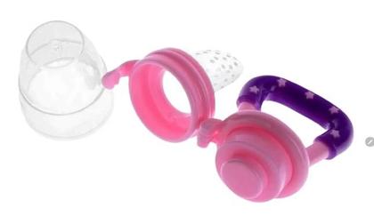 Imagem de Chupeta Alimentadora Bebê Silicone para Frutas Anti Engasgo 4 Meses