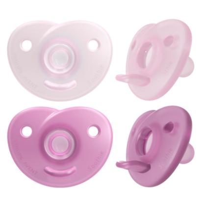 Imagem de Chupeta Avent Soothie Silicone Rosa Menina 0 A 3 Meses Rn
