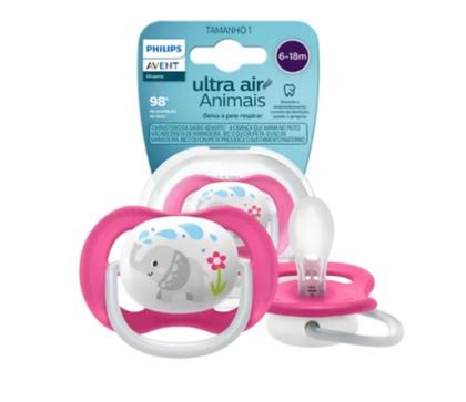 Imagem de Chupeta Avent Ultra Air 6-18 Meses Elefante