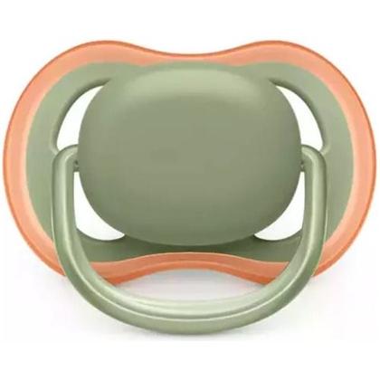 Imagem de Chupeta Avent Ultra Air Dupla Cinza laranja e Amarelo Neutra 6-18m