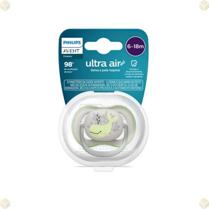 Imagem de Chupeta Avent Ultra Air Periodo 6 a 18m Meses Philips Silicone Verde
