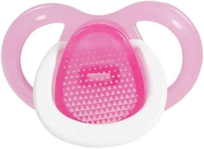 Imagem de Chupeta Baby Go Fase 2 Com Capuz Silicone Orto Com 2Un Colors Rosa