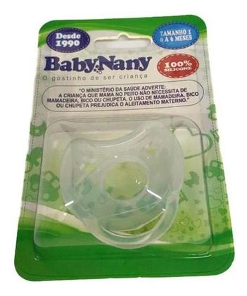 Imagem de Chupeta Bico Redondo 100% Silicone Calmante Fase 1 Recém Nascido  Baby Nany