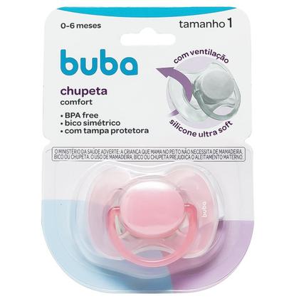 Imagem de Chupeta Bico Silicone Ultra Soft Comfort 0 A 6 Meses Buba