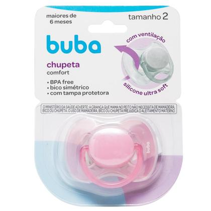 Imagem de Chupeta Bico Silicone Ultra Soft Comfort + 6 Meses Buba