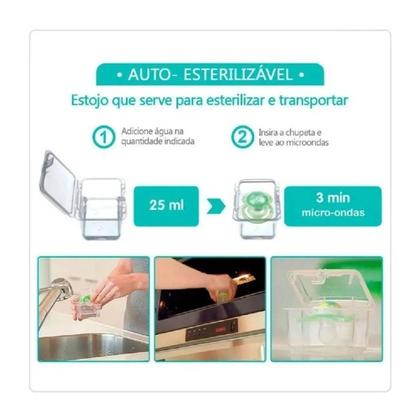 Imagem de Chupeta Comfort 100% Silicone 0 à 6 Meses Azul - MAM